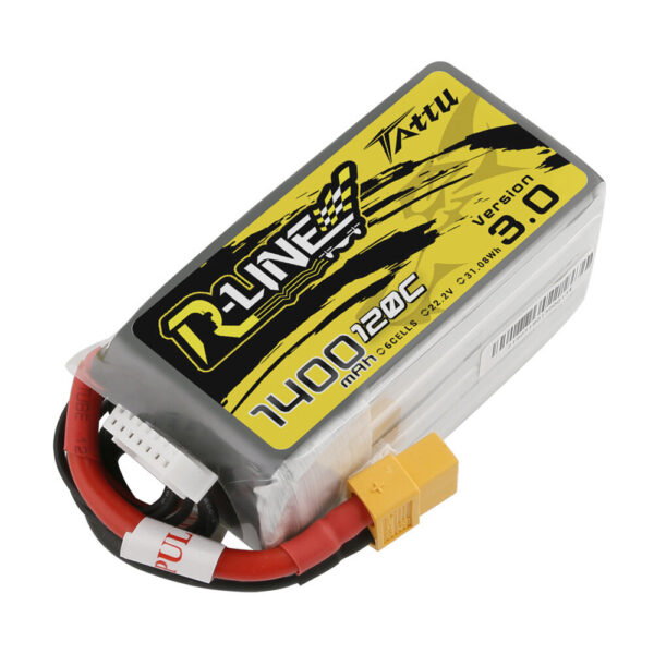 TATTU R-LINE 3.0 6S 22.2V 1400mAh 120C 6S1P LiPo Battery XT60 Plug for iFlight Nazgul5 V3 FPV Racing Drone - Image 2