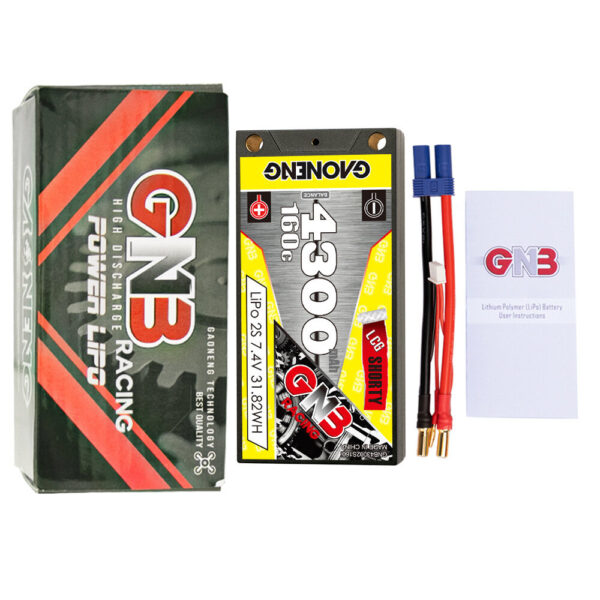 Gaoneng GNB43002S160i 7.4V 4300mAh 160C 2S LiPo Battery XT60 / XT90 / T Plug for 1/12 High Speed RC Car Vehicle - Image 5