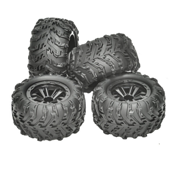 4PCS 12mm Hex RC Car Wheel Tires for MJX 1/14 14209 14210 1/16 16207 16208 16209 16210 M162 M163 H16E SCY 1/16 RC Car Parts - Image 3