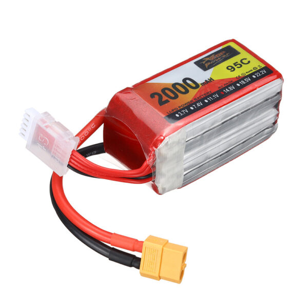 ZOP Power 14.8V 2000mAh 95C 4S LiPo Battery XT60 Plug for RC Drone - Image 1