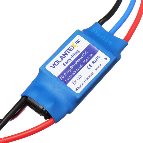 VolantexRC ASW28 ASW-28 V2 Sloping RC Airplane Spare Part Brushless ESC 30A - Image 1