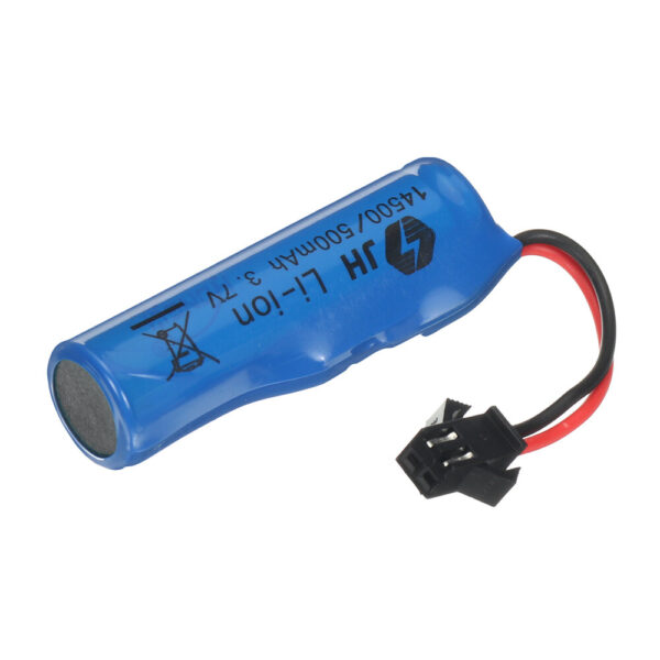 3PCS  3.7V 500mAh 1S 14500 Li-ion Battery for 1/24 2.4G 4WD Drift S810 RC Car - Image 1