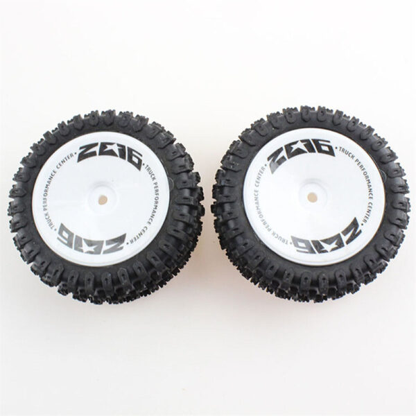 2PCS Wltoys 124007 1/12 RC Car Spare Rear Tires Wheels Rims Glued 2486 Vehicles Models Parts Accessories - Image 2