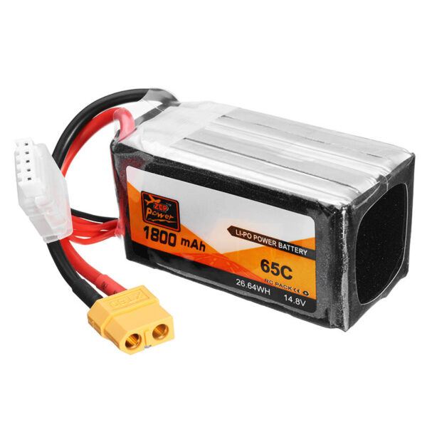 2 PCS ZOP Power 14.8V 1800mAh 65C 4S Lipo Battery XT60 Plug - Image 2