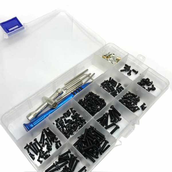 300pcs M2 M2.5 M3 Screw Fastener Kit Cross Sleeve Hex Wrench Swing Arm Pin Screws for Wltoys 144001 144010 124016 124017 124019 RC Car Parts - Image 4