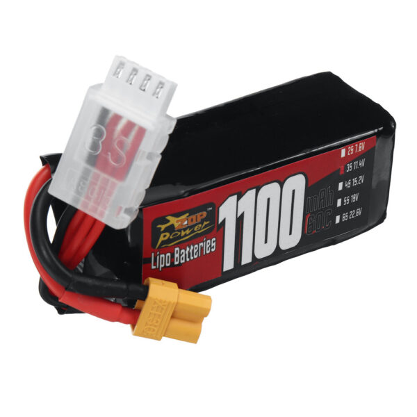 ZOP Power 3S 11.4V 1100mAh 60C 12.54Wh LiPo Battery XT30 Plug for RC Drone FPV Racing - Image 4