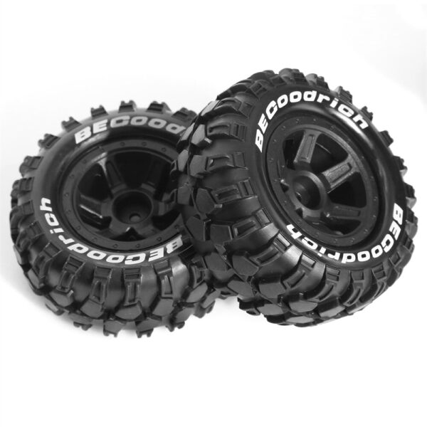 4PCS Upgraded Tires Wheels for MJX HYPER GO 10208 Brushless 1/10 Off-Road Truck RC Cars Vehicles Models Spare Parts W193 - Image 2