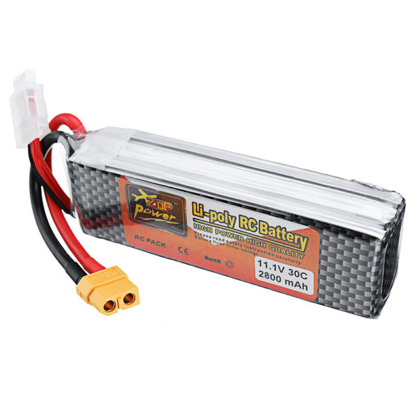 ZOP Power 11.1V 2800mAh 3S 30C Lipo Battery XT60 Plug - Image 2