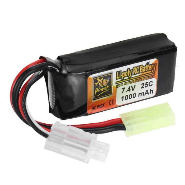 ZOP Power 2S 7.4V 1000mAh 25C LiPo Battery T Plug for RC Car Airplane Helicopter FPV Racing Drone - Image 3