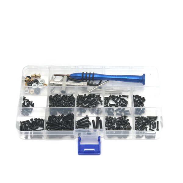 300pcs M2 M2.5 M3 Screw Fastener Kit Cross Sleeve Hex Wrench Swing Arm Pin Screws for Wltoys 144001 144010 124016 124017 124019 RC Car Parts - Image 3