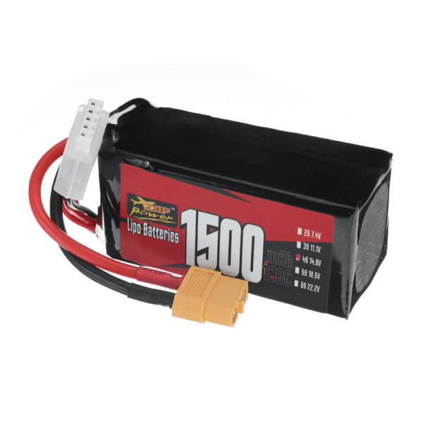 ZOP Power 4S 14.8V 1500mAh 120C 22.2Wh LiPo Battery XT60 Plug for RC Drone - Image 4