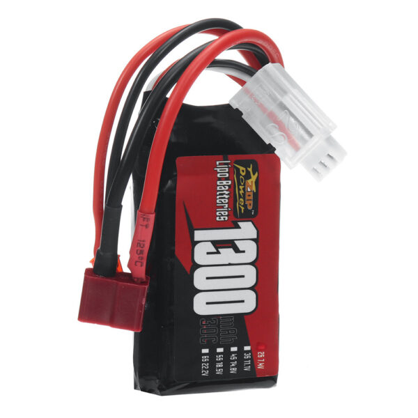 ZOP Power 2S 7.4V 1300mAh 30C 9.62Wh LiPo Battery T Plug for HBX 16889 JJRC Q130 RC Car - Image 5