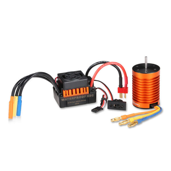 Surpass Hobby F540 Waterproof 4370KV Brushless Motor +45A ESC for 1/10 Rc Car Parts - Image 1