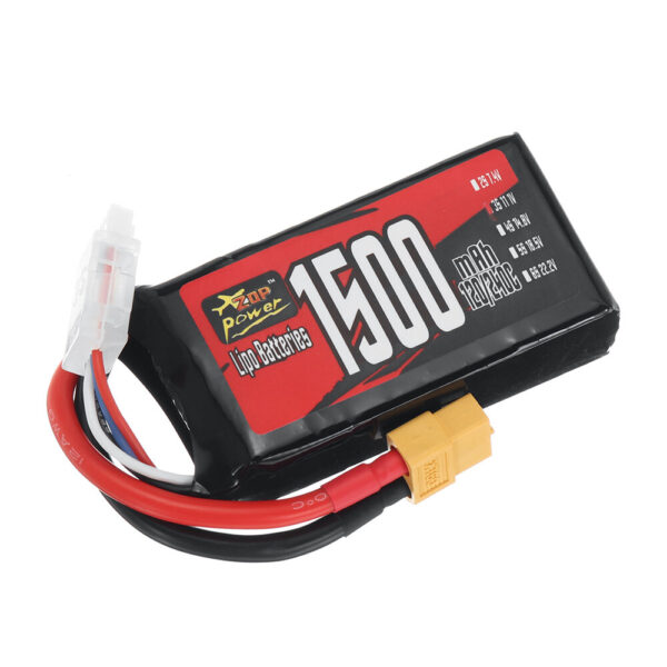 ZOP Power 3S 11.1V 1500mAh 120/240C 16.65Wh LiPo Battery XT60 Plug for RC Drone FPV Racing Quadcopter Helicopter Airplane - Image 2