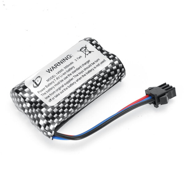 JJRC C8812 Drift RC Tank Parts 7.4V 500mAh 3.7Wh Li-ion Battery SM Plug Off-Road Truck Car Vehicles Models Spare Accessories - Image 2