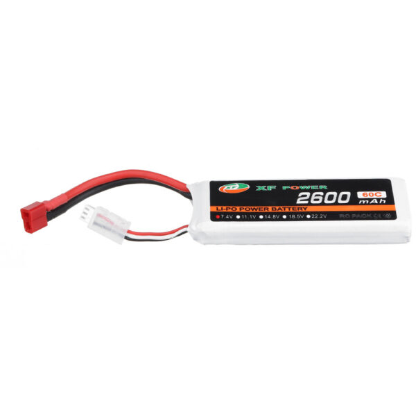 XF POWER 7.4V 2600mAh 60C 2S Lipo Battery T Plug for Wltoys 1/14 144001 RC Car Upgrade Parts - Image 7