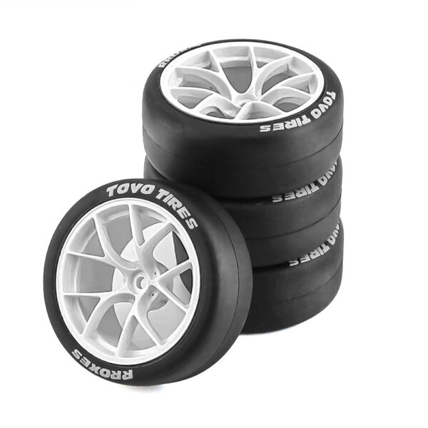 RC Rally Drift Tires On Road Racing Car Wheels Tyre for 1:10 Tamiya HSP HPI Kyosho TT01 TT02 XV01 XV02 PTG-2 Spare Parts - Image 1