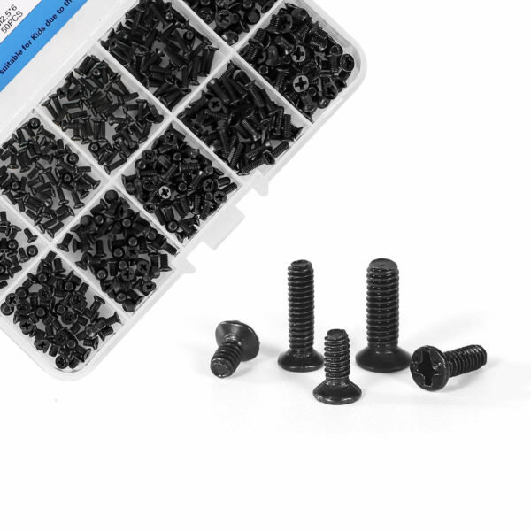 500Pcs M2 M2.5 M3 KM Screw Flat Head Phillips Screws Set Kit For RC Model - Image 3