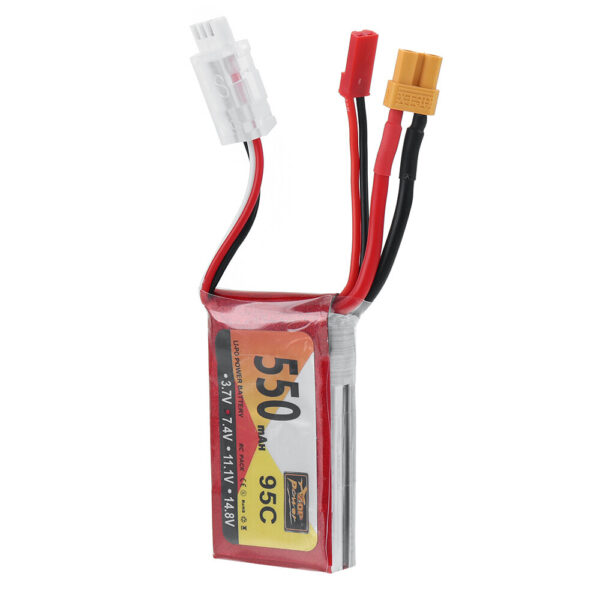 ZOP POWER 7.4V 550mAh 95C 2S LiPo Battery XT30 Plug for RC Drone - Image 6