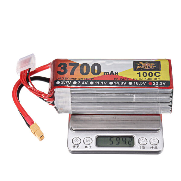 ZOP Power 22.2V 3700mAh 100C 6S Lipo Battery XT60 Plug for for FPV RC Drone - Image 9