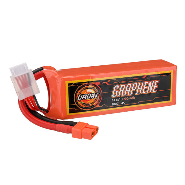 URUAV GRAPHENE Power 14.8V 2200mAh 100C 4S LiPo Battery XT60 Plug for RC Drone - Image 1