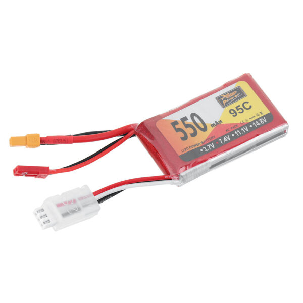 ZOP POWER 7.4V 550mAh 95C 2S LiPo Battery XT30 Plug for RC Drone - Image 2