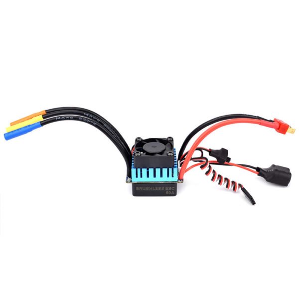 Surpass Hobby 60A Brushless ESC Partly Waterproof For 1/10 RC Car Support 2s 3s Battery - Image 2