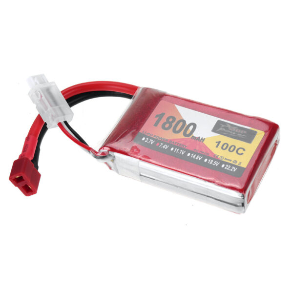 ZOP Power 7.4V 1800mAh 100C 2S LiPo Battery T Deans Plug for RC Car - Image 3