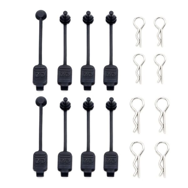 8PCS RC Car Body Clip Rubber Retainer Shell Fixed Buckle Lock 8301 for Arrma Losi ZD Racing 1/8 1/10 1/16 Vehicles Models Parts - Image 1