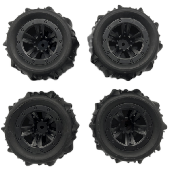 4PCS Upgraded Desert Tires Wheels for 1/12 1/14 1/16 MJX 16208 16209 16210 14209 14210 WLtoys 144001 144002 144010 124008 124018 124019 124016 124017 SCY Monster Truck RC Cars Vehicles Models Parts - Image 2