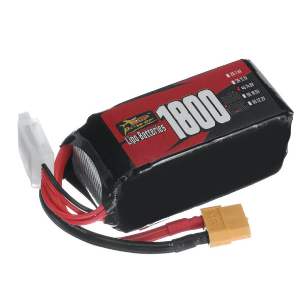 ZOP Power 4S 14.8V 1800mAh 120C LiPo Battery XT60 Plug for RC Drone - Image 2