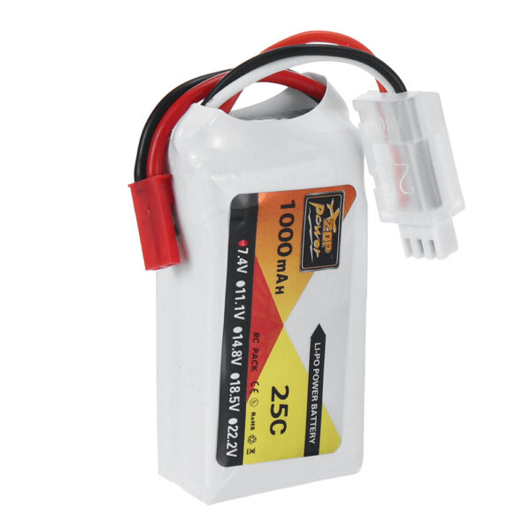 ZOP Power 7.4V 1000mAh 25C 2S LiPo Battery JST Plug for RC Drone - Image 5