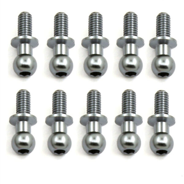 10PCS Metal Pull Rods Shocks Ball Head M3 for TAMIYA TT01 TT02 D5 1/10 RC Car On-Road Vehicles Models Toys Spare Parts 53640 - Image 3