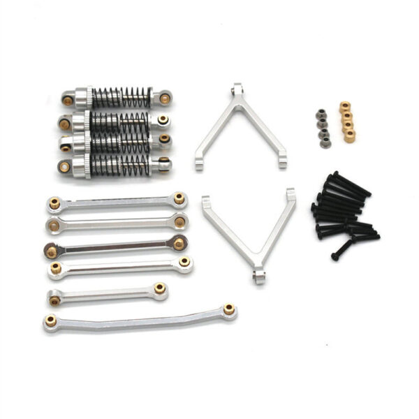 Upgraded Metal Shocks Linkage Rods Set for FMS FCX24 12401 POWER WAGON 1/24 RC Car Vehicles Model Spare Parts - Image 2