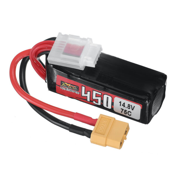 ZOP Power 14.8V 450mAh 75C 4S LiPo Battery With XT60 Plug for RC Drone - Image 4