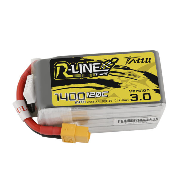 TATTU R-LINE 3.0 6S 22.2V 1400mAh 120C 6S1P LiPo Battery XT60 Plug for iFlight Nazgul5 V3 FPV Racing Drone - Image 1