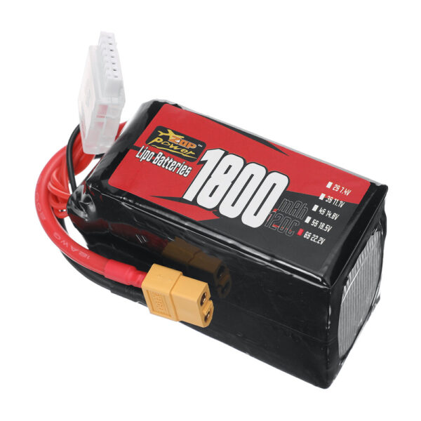 ZOP Power 6S 22.2V 1800mAh 120C 39.96Wh LiPo Battery XT60 Plug for RC Drone FPV Racing - Image 2