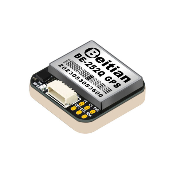 Beitian BE-252Q GPS Module With QMC5883 Compass NMEA UBX Dual Protocol M10050 Chip Drone UAV GNSS Receiver Module for FPV Return Rescue Racing Drone RC Airplane Compatible F4 F7 Flight Controller - Image 2