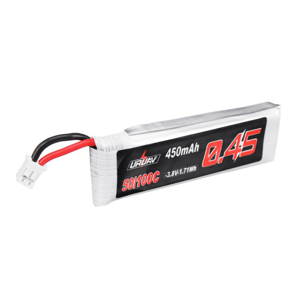 5Pcs URUAV 3.8V 450mAh 50/100C 1S HV 4.35V Lipo Battery PH2.0 for Happymodel Crux3 Emax Tinyhawk Tiny7 Happymodel Snapper7 EMAX Tinyhawk III 76mm - Image 2