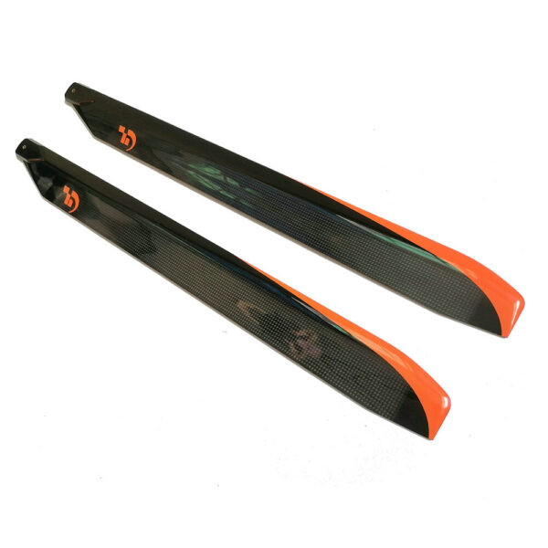 1 Pair FUNFLY 610mm Carbon Fiber Main Blade for 600 Class Helicopter - Image 2