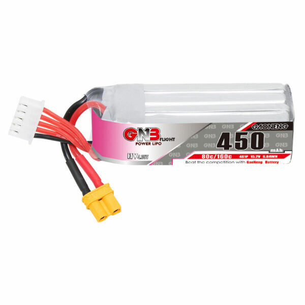 Gaoneng GNB 15.2V 450mAh 80C 4S HV LiPo Battery XT30 Plug for iFlight A85 - Image 3