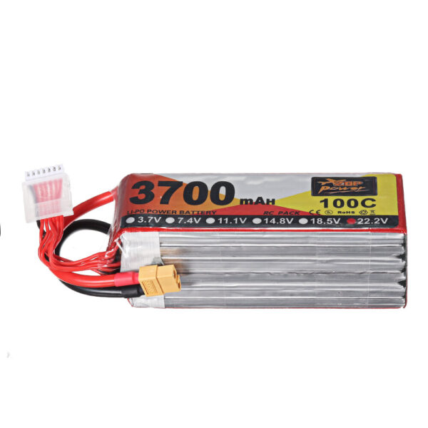 ZOP Power 22.2V 3700mAh 100C 6S Lipo Battery XT60 Plug for for FPV RC Drone - Image 4