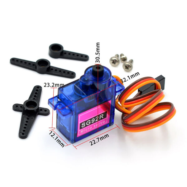 NHYTECH SG92R 2.5KG Micro 9g Servo Nylon Carbon fiber Gears Replace SG90 For RC Model Aeromodelling Helicopter Parts - Image 5