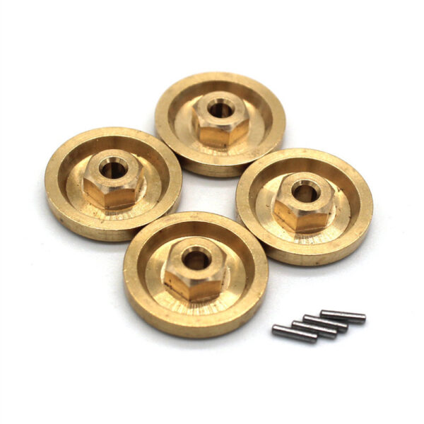 4PCS Upgraded Metal Hex Adaper 7mm for Land Rover Camel FMS FCX24M 1/24 RC Cars Vehicles Models Spare Parts - Image 3