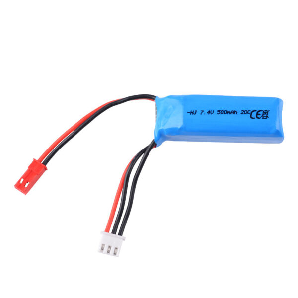 7.4V 580mAh 20C 2S LiPo Battery JST Plug  for Mini-Q Mosquito Car WLtoys K989 K969 1/28 Remote Control Car - Image 5