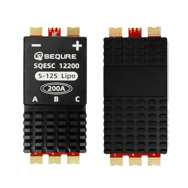 SEQURE SQESC 12200 Brushless Electric Speed Controller ESC 5-12S Power Supply 200A BLHeli_32 / AM32 Firmware Support 128KHz PWM Frequency Suitable For Multi-Rotor Aircrafts Airplane Models Plant Protection Machine Boat Models RC Car Models - Image 2