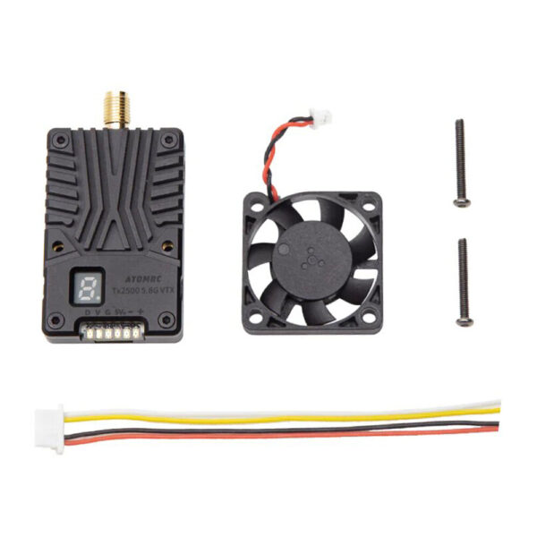 SKYZONE ATOMRC TX2500 5.8GHz 800mW/1600mW/2500mW VTX FPV Transmitter with 5.8G Antenna for RC Drone Long Range - Image 9