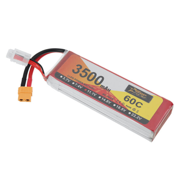 ZOP POWER 11.1V 3500mAh 60C 3S LiPo Battery XT60 Plug for RC Drone - Image 2