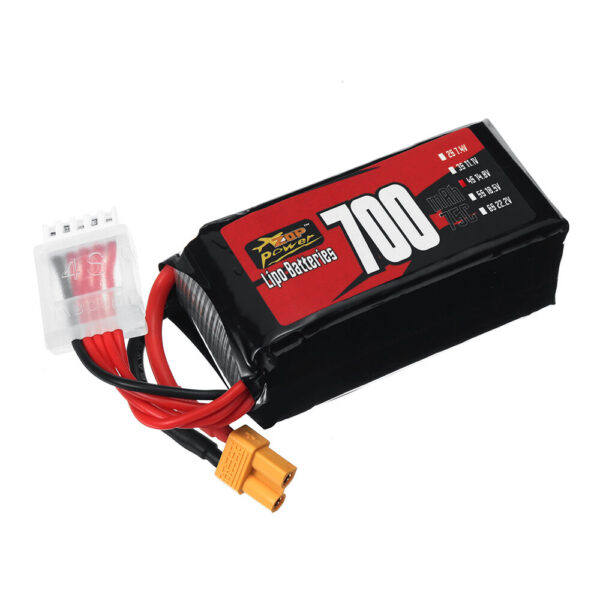 ZOP Power 4S 14.8V 700mAh 75C 10.36Wh LiPo Battery XT30 Plug for RC Drone FPV Racing - Image 2