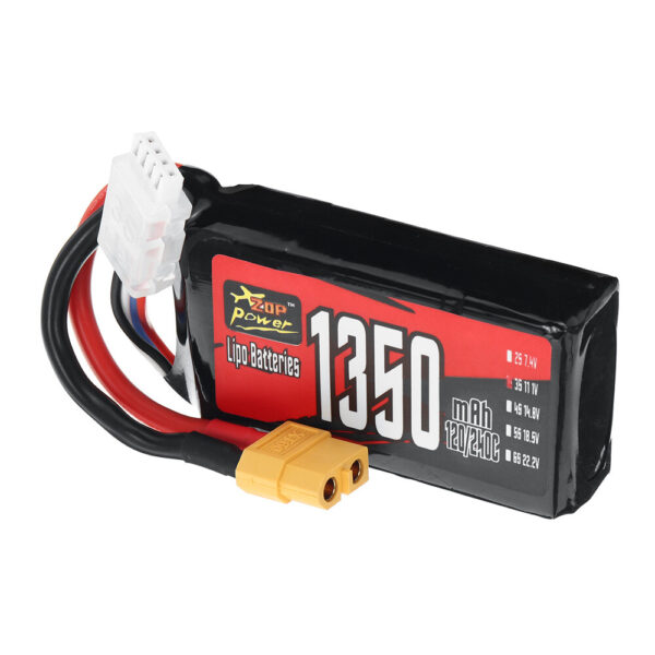 ZOP Power 3S 11.1V 1350mAh 120/240C 14.985Wh LiPo Battery XT60 Plug for RC FPV Racing Drone Helicopter Airplane Quadcopter - Image 4